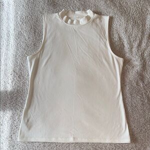 👚 🆕 LOFT Women’s Ribbed Mock Turtleneck Tank Top – Size XL (NWT)